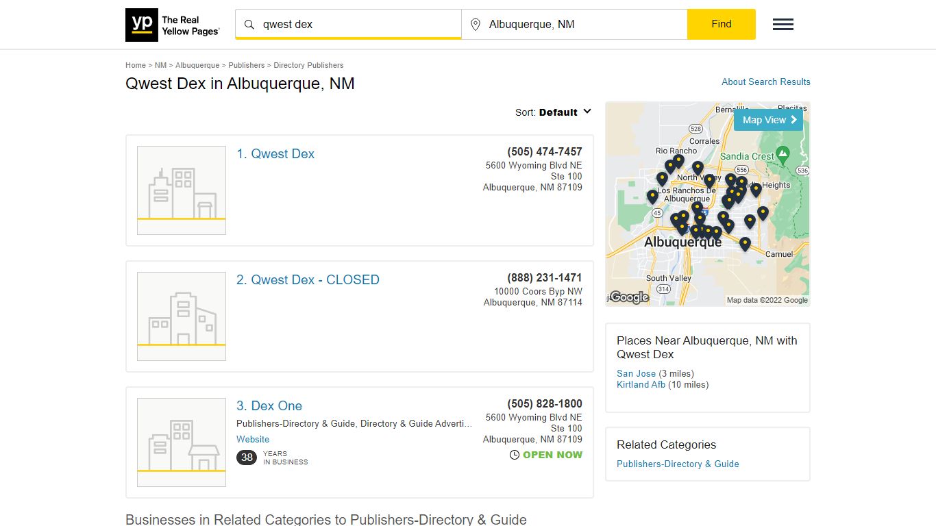 Qwest Dex in Albuquerque, NM with Reviews - YP.com - Yellow Pages